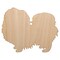 Pekingese Dog Solid Unfinished Craft Wood Holiday Christmas Tree DIY Pre-Drilled Ornament